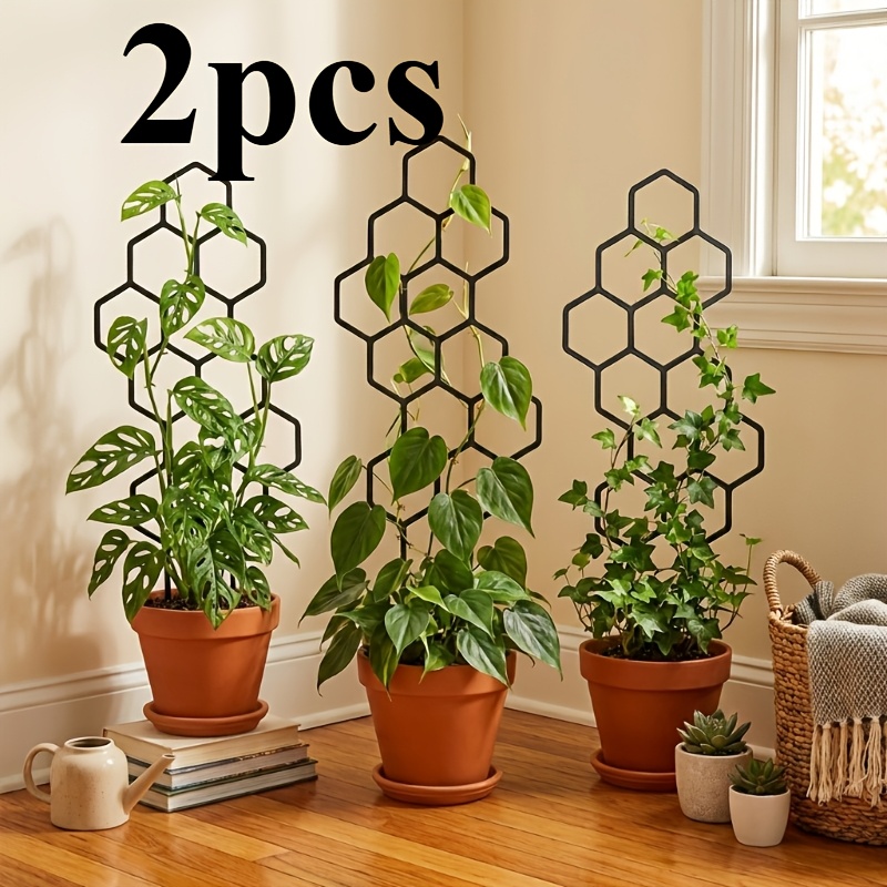Vine Climbing Plastic - 2 stuks honingraatplanten klimtrellis potplanten bloemsteun